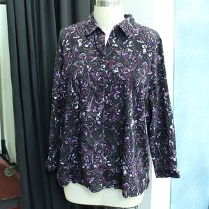 Plus Size Liz & Me by Catherine's Corduroy top